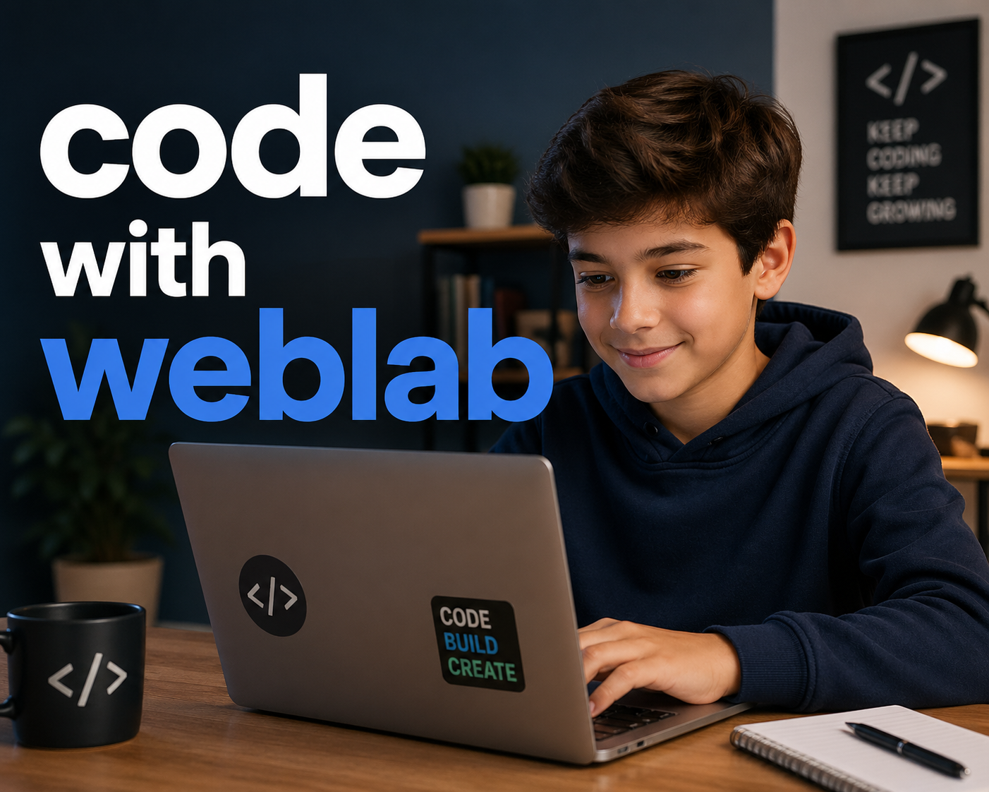 How to Sign in and Start Coding on weblab (Ages 13–16)